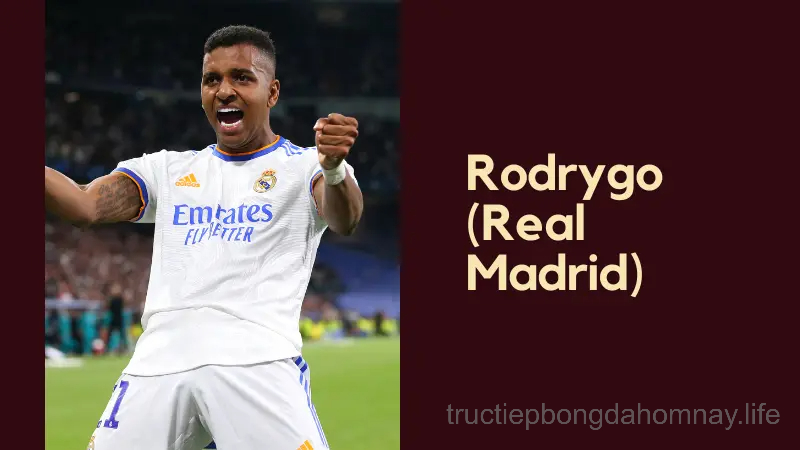 Rodrygo (Real Madrid) tiền đạo cánh phải hay nhất thế giới